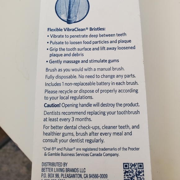 🆕  2 ELECTRIC Toothbrush Deep Cleaning 🪥 Battery operated - Picture 4 of 5